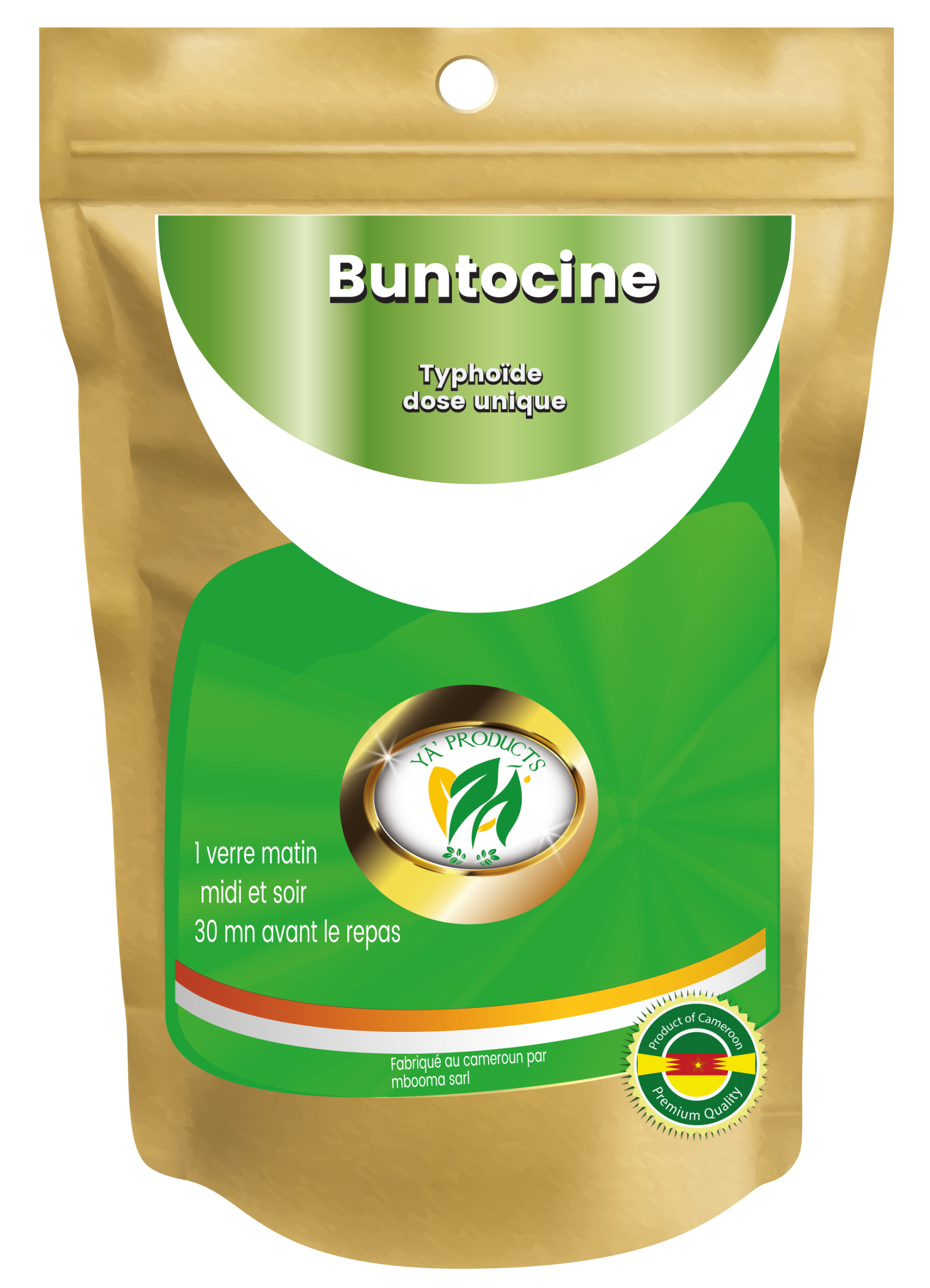 Buntocine — Typhoïde dose unique
